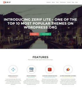Zerif Lite WordPress Theme
