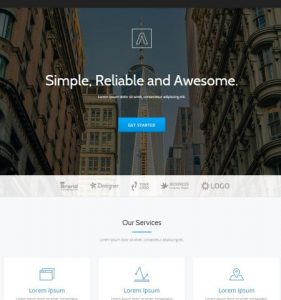 Parallax One WordPress Theme